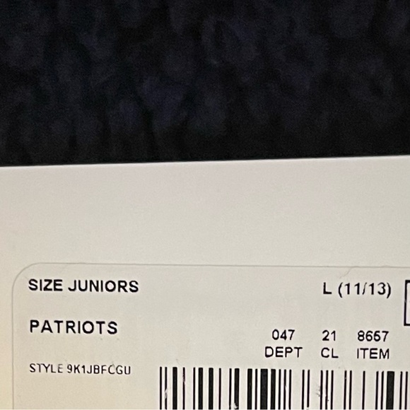 NWT NFL Teen Apparel New England Patriots Sherpa Zip Up Hooded Jacket - Picture 7 of 7